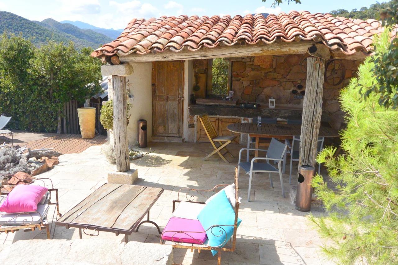 Villa Carole Piscine Privee Spa Fautea Zonza Exterior foto